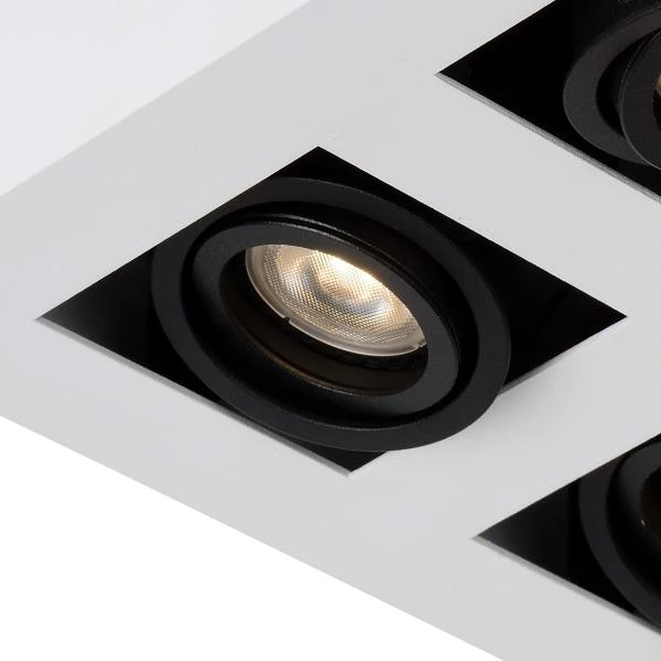 Lucide XIRAX - Foco de techo - LED Dim to warm - GU10 - 4x5W 2200K/3000K - Blanco - DETAIL 3